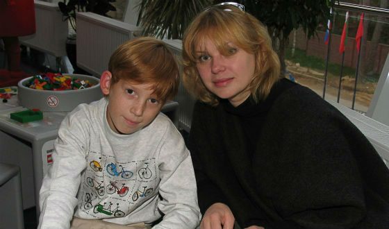 Ольга Машная с сыном Дмитрием