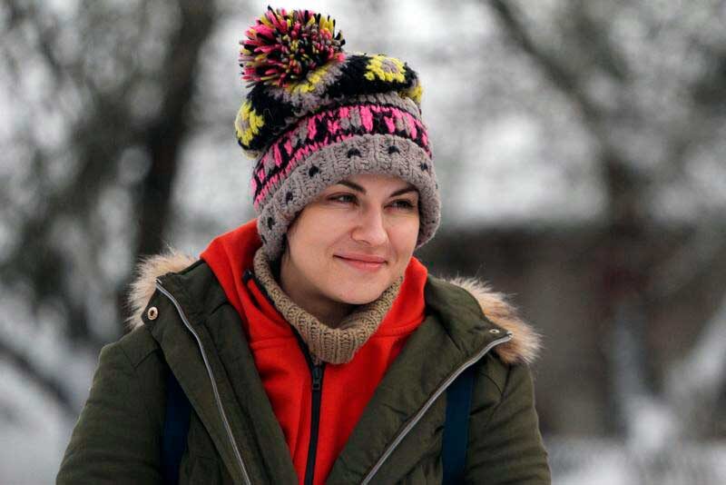 Актриса в одном из кинематографических проектов