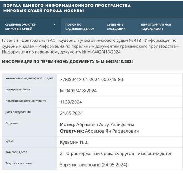 Раздел совместно нажитого имущества супругов привлек пристальное внимание прессы