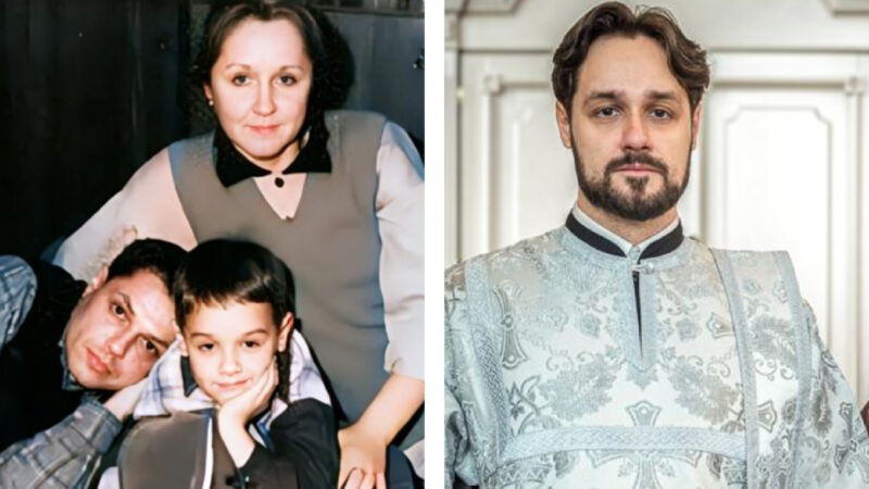 Василий Скляр с родителями, Игорем и Натальей