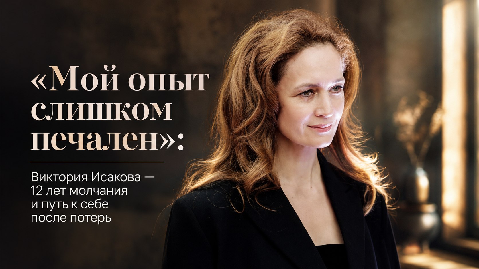 «Мой опыт слишком печален»: Виктория Исакова — 12 лет молчания и путь к себе после потерь