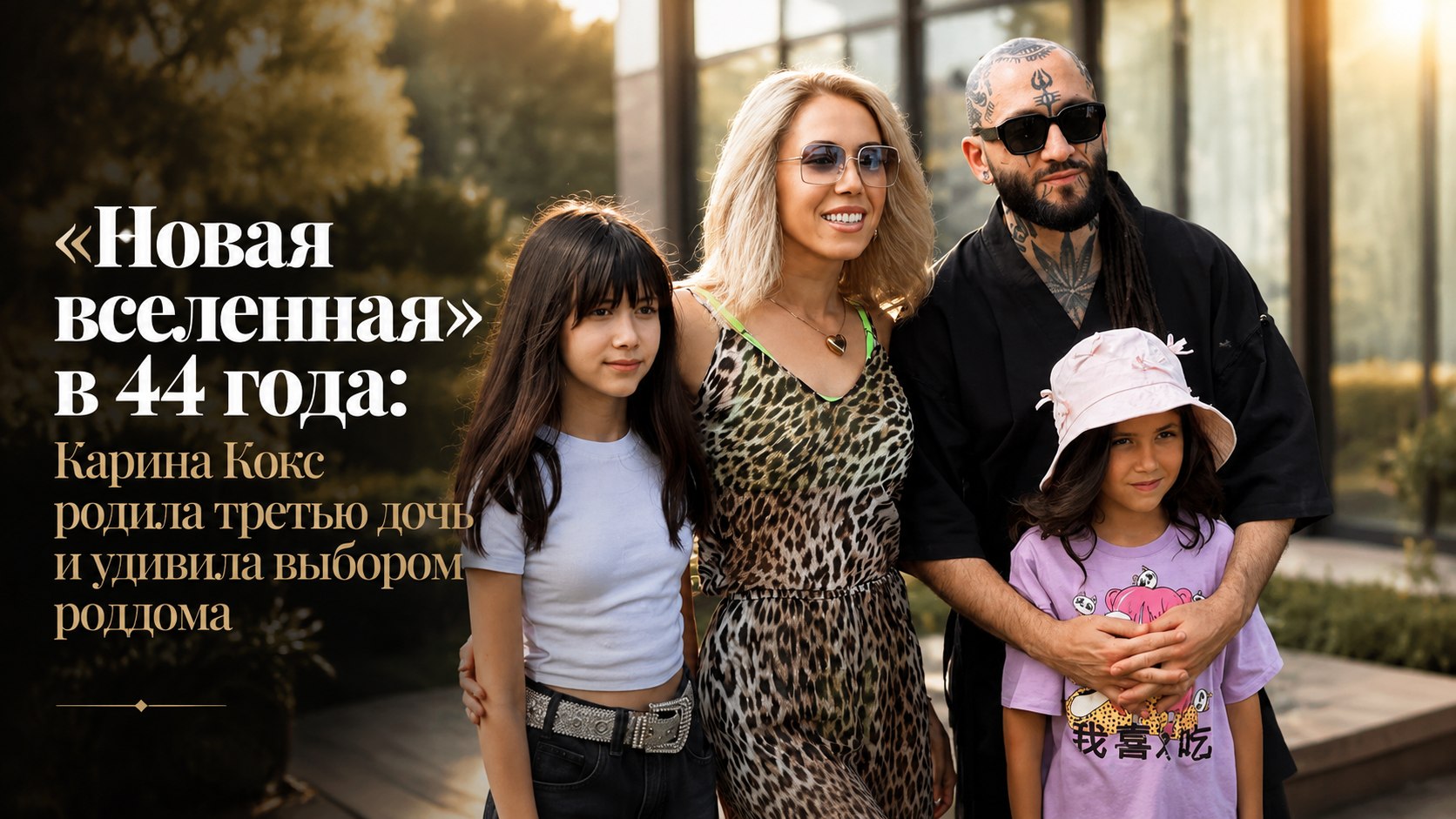 «Новая вселенная» в 44 года: Карина Кокс родила третью дочь и удивила выбором роддома