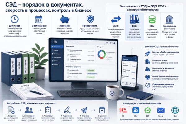 Система электронного документооборота: что это, как работает и как выбрать СЭД для организации