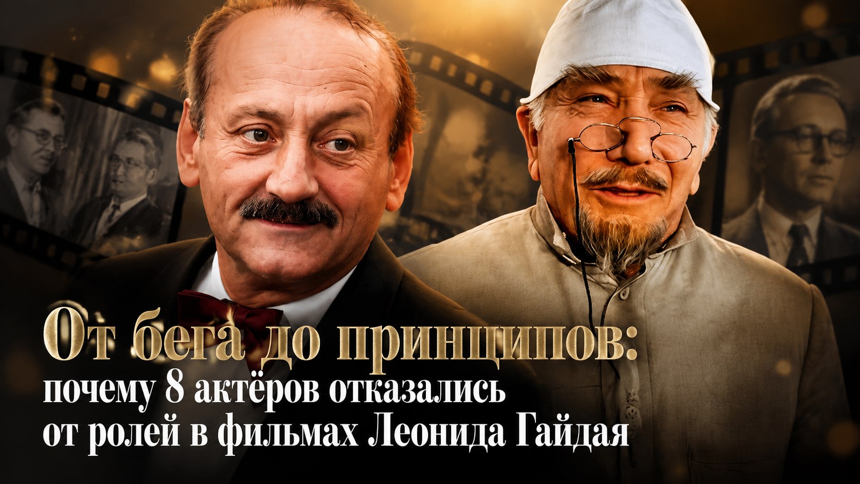 От бега до принципов: почему 8 актёров отказались от ролей в фильмах Леонида Гайдая