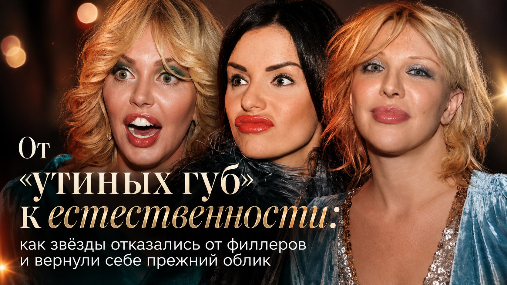 От «утиных губ» к естественности: как звёзды отказались от филлеров и вернули себе прежний облик