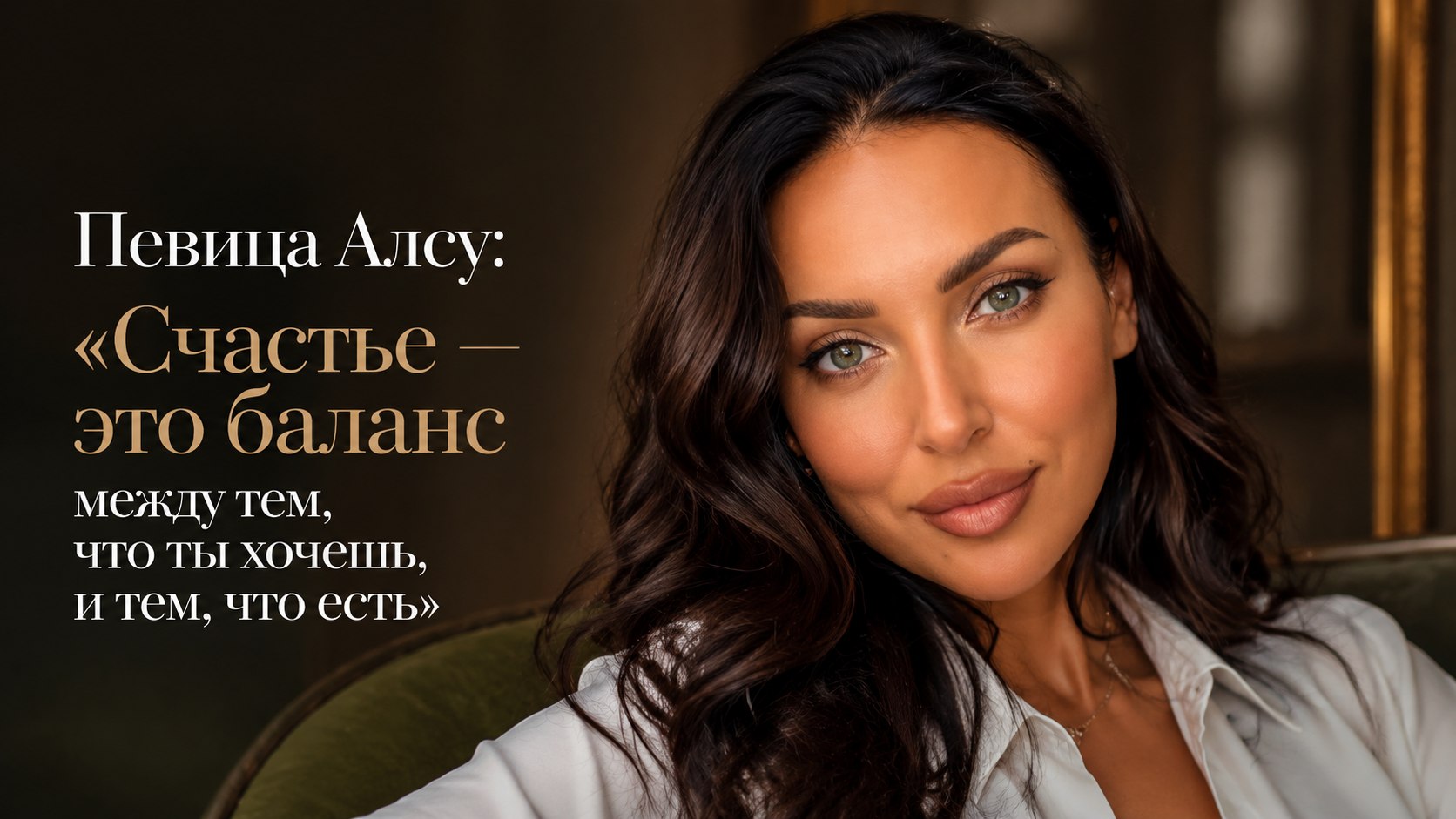 Певица Алсу: «Счастье — это баланс между тем, что ты хочешь, и тем, что есть»