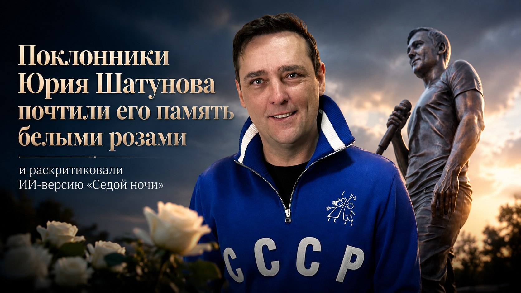 Поклонники Юрия Шатунова почтили его память белыми розами и раскритиковали ИИ-версию «Седой ночи»