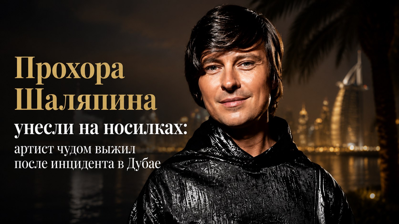 Прохора Шаляпина унесли на носилках: артист чудом выжил после инцидента в Дубае