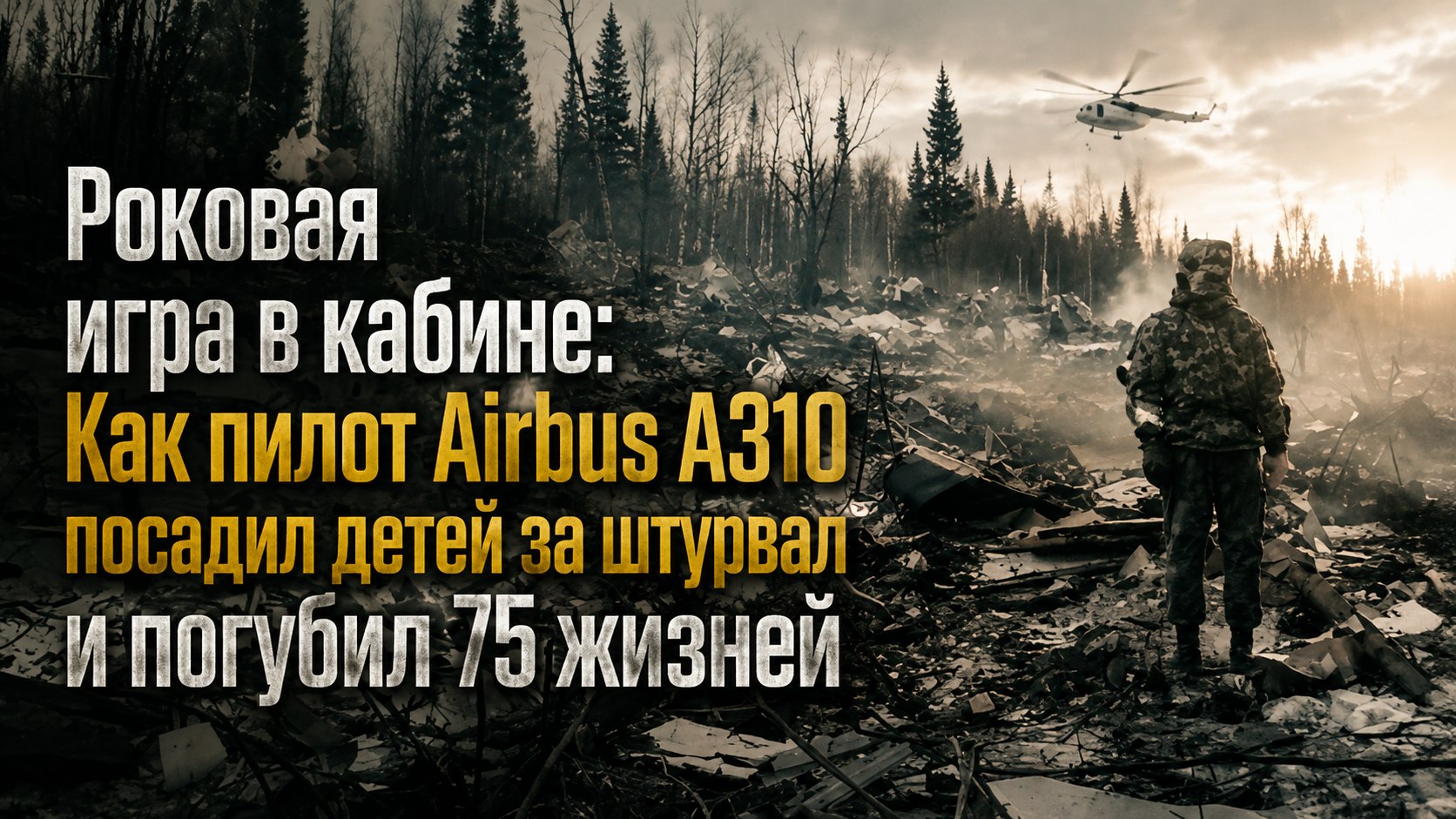 Роковая игра в кабине: Как пилот Airbus A310 посадил детей за штурвал и погубил 75 жизней