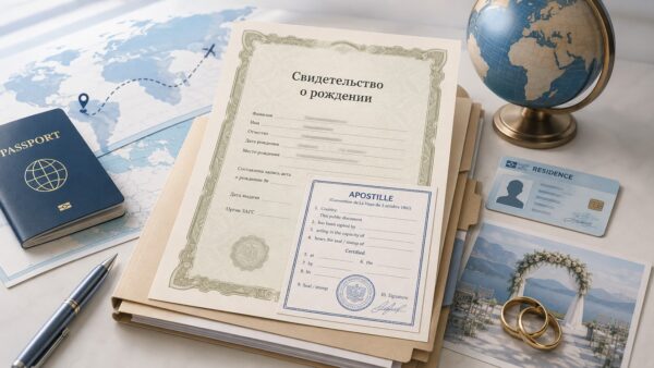Апостиль на свидетельство о рождении