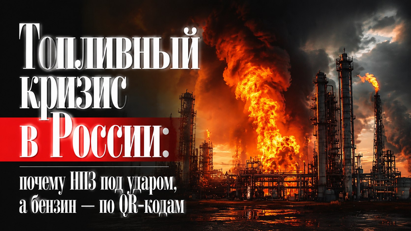 Топливный кризис в России: почему НПЗ под ударом, а бензин — по QR-кодам