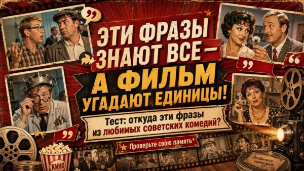 Тест: узнаете ли вы советские фильмы по одному кадру?