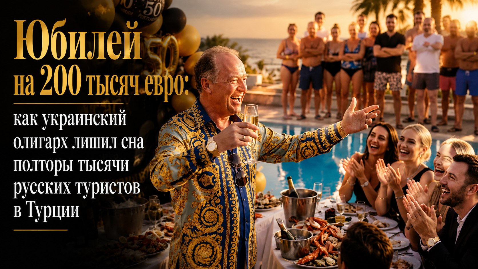 Юбилей на 200 тысяч евро: как украинский олигарх лишил сна полторы тысячи русских туристов в Турции