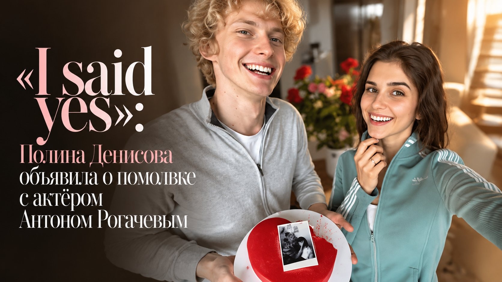 «I said yes»: Полина Денисова объявила о помолвке с актёром Антоном Рогачевым