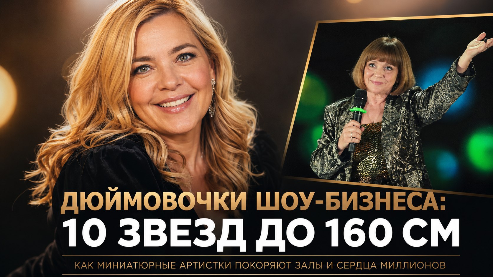 Дюймовочки шоу-бизнеса: 10 российских звезд, чей рост не превышает 160 сантиметров