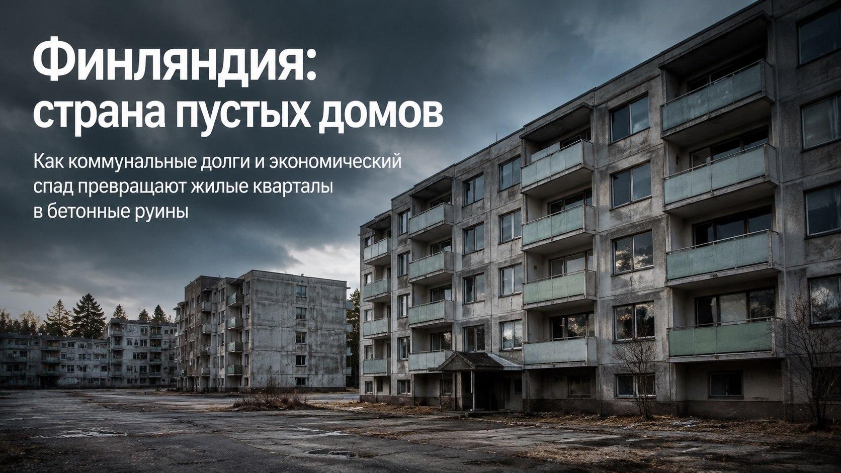 Дома-призраки и банкротства ЖКХ: почему в Финляндии пустеют жилые кварталы