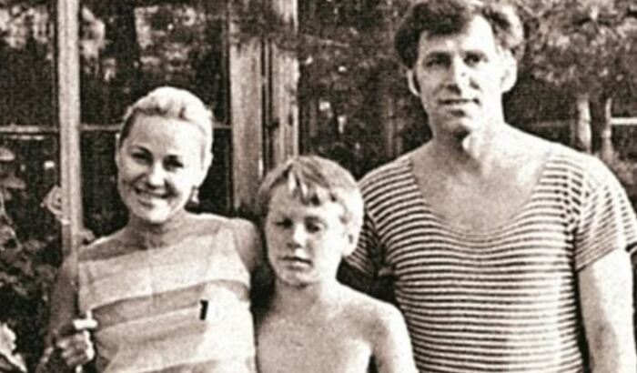 Татьяна Конюхова в кругу семьи: с супругом Владимиром Кузнецовым и сыном Сергеем