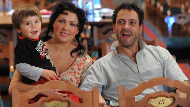 Анна с сыном Тьяго и Эрвином Шроттом
