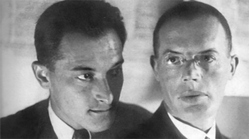 Евгений Петров и Илья Ильф в редакции газеты «Гудок», 1929 год