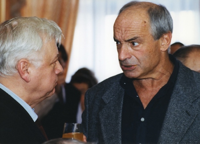 Олег Табаков и Валентин Гафт за кулисами