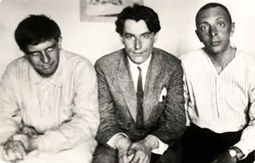 Эдуард Багрицкий, Валентин Катаев и Яков Бельский в Одессе, 1925 год