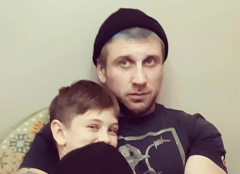 Сын артистки Иван с внуком Матвеем