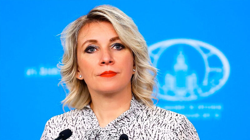 Мария Захарова на рабочем мероприятии