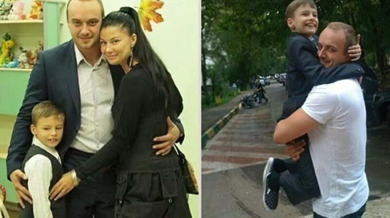 Максим Щеголев с Татьяной Солнцевой и сыном Ильей