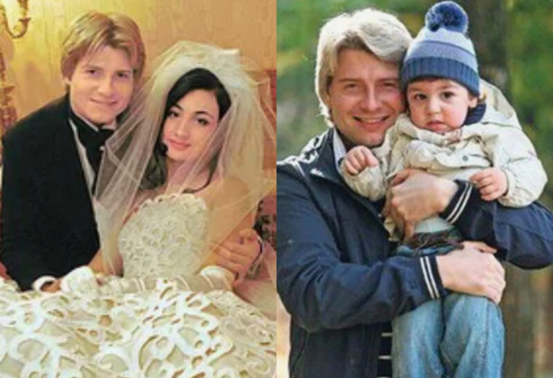 Светлана Шпигель и Николай Басков с маленьким сыном Брониславом