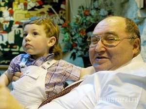 Бронислав Шпигель с дедом Борисом Шпигелем