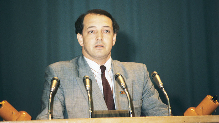 Артем Тарасов во время работы в Союзе объединенных кооператоров, 1990 год