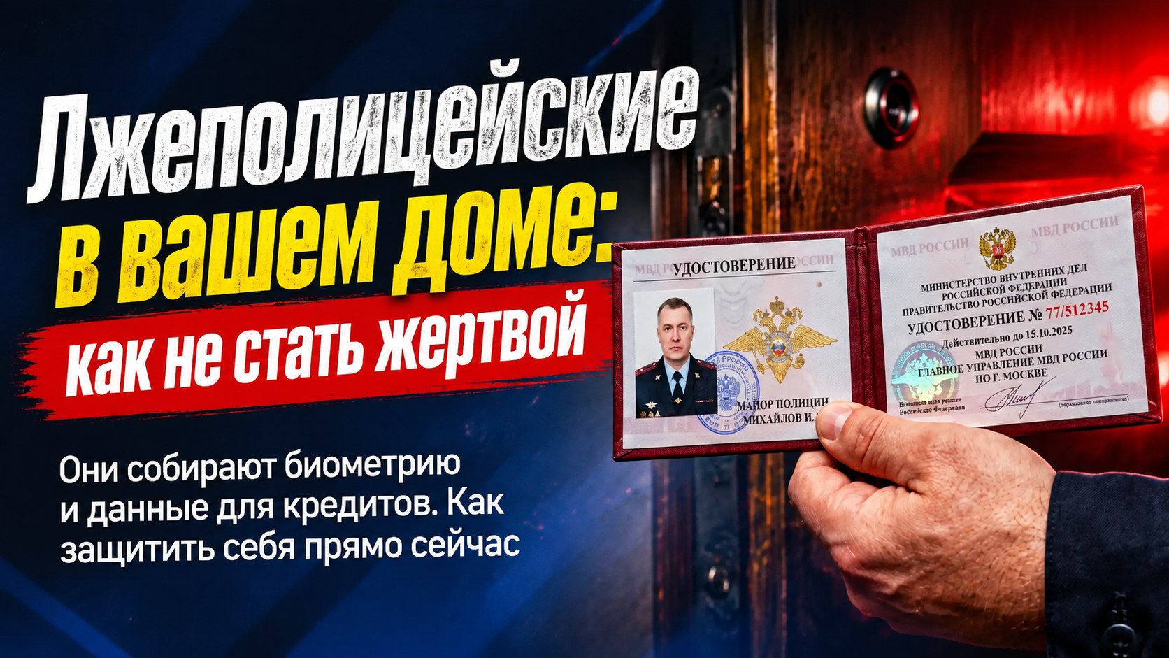 Спектакль в погонах: зачем по квартирам россиян ходят лжеполицейские со сканерами биометрии