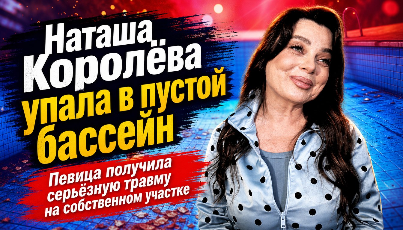 Падение в пустой бассейн и временный паралич ног: что произошло с Наташей Королёвой на загородном участке