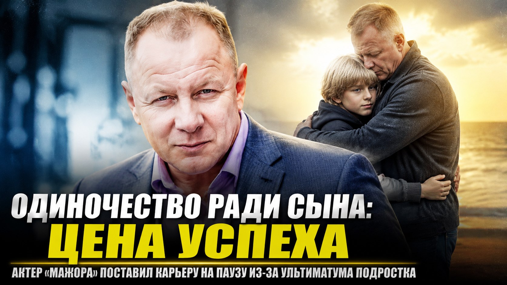 Отказ от съемок и одиночество ради сына: почему звезда «Мажора» Дмитрий Шевченко поставил карьеру на паузу