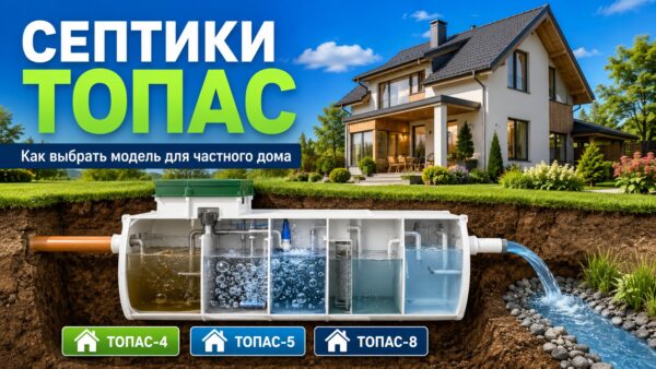 Септики ТОПАС: подробный обзор для выбора автономной канализации