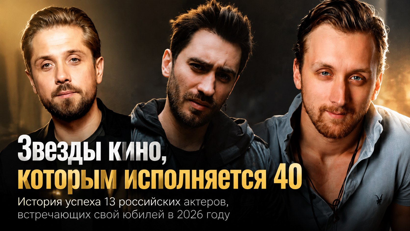 Порог сорокалетия: 13 российских актеров, которые отмечают юбилей в 2026 году