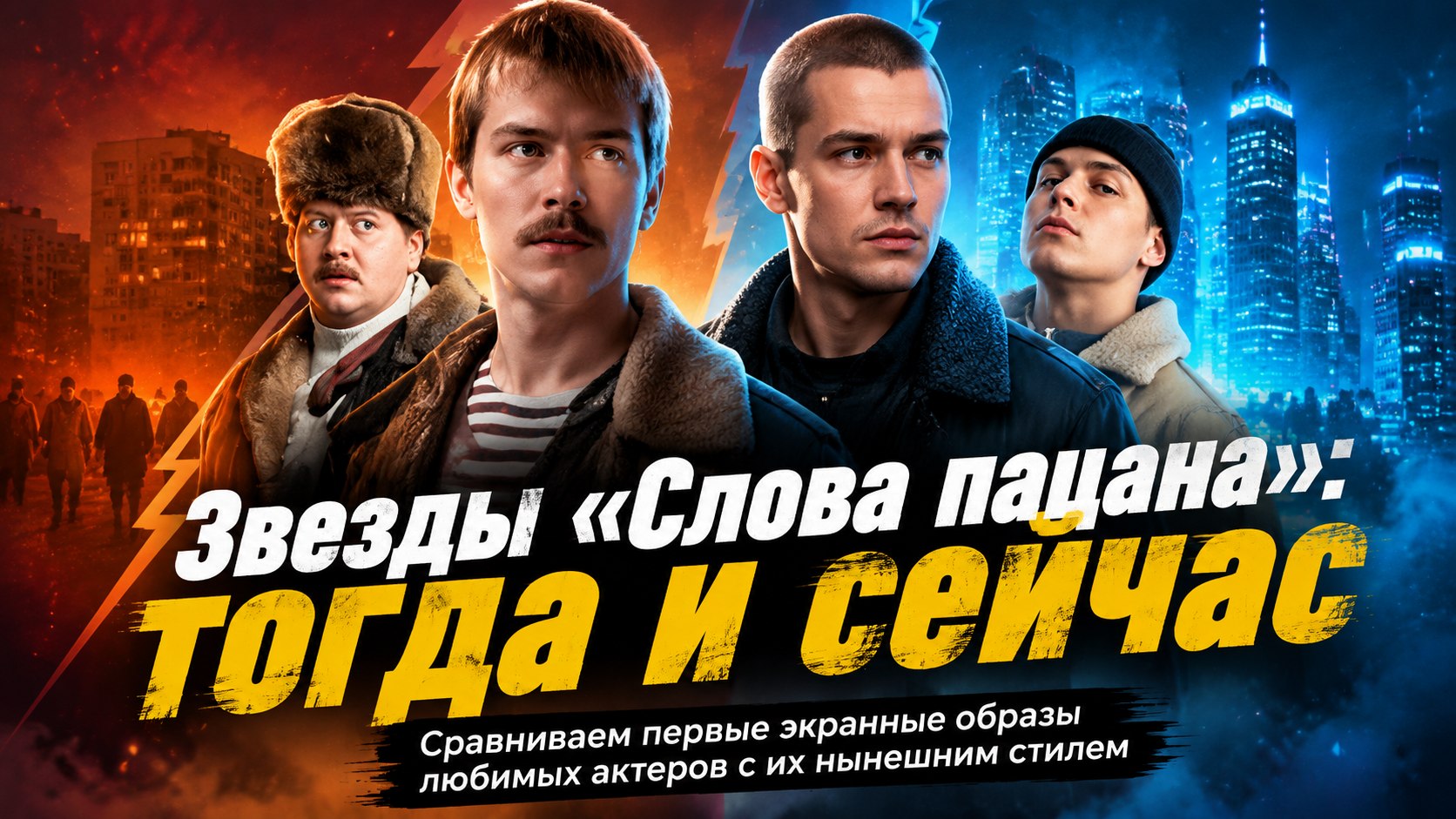 Первые роли звезд «Слова пацана»: как выглядели Бурунов, Янковский и Кологривый на заре карьеры