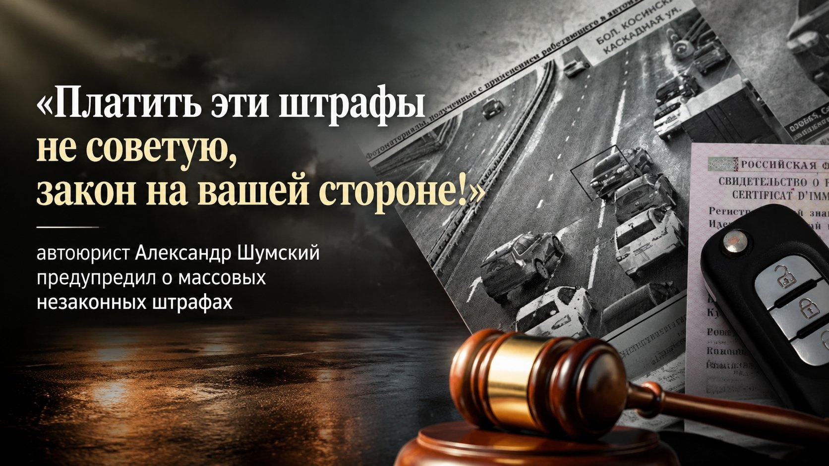 «Платить эти штрафы не советую, закон на вашей стороне!»: автоюрист Александр Шумский предупредил о массовых незаконных штрафах
