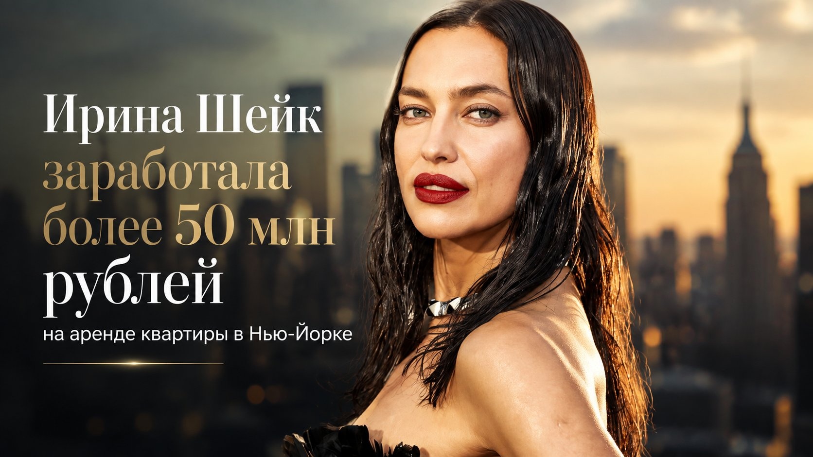 Ирина Шейк заработала более 50 млн рублей на аренде квартиры в Нью-Йорке
