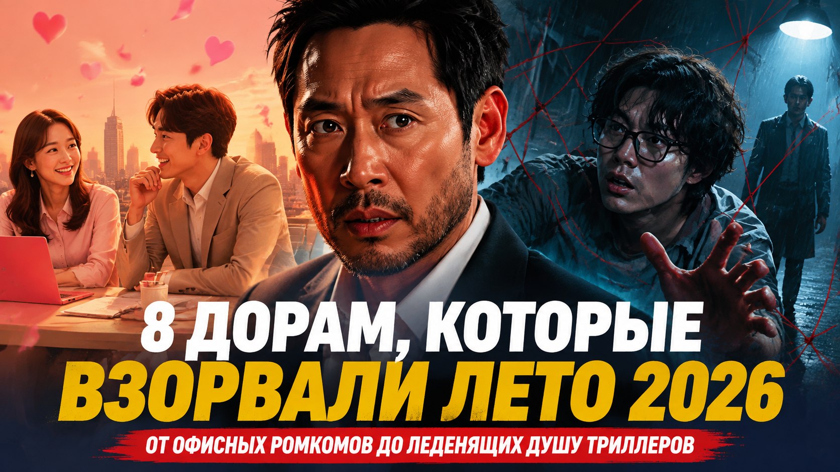 8 главных дорам лета 2026 года: от офисных ромкомов до мрачных триллеров Netflix