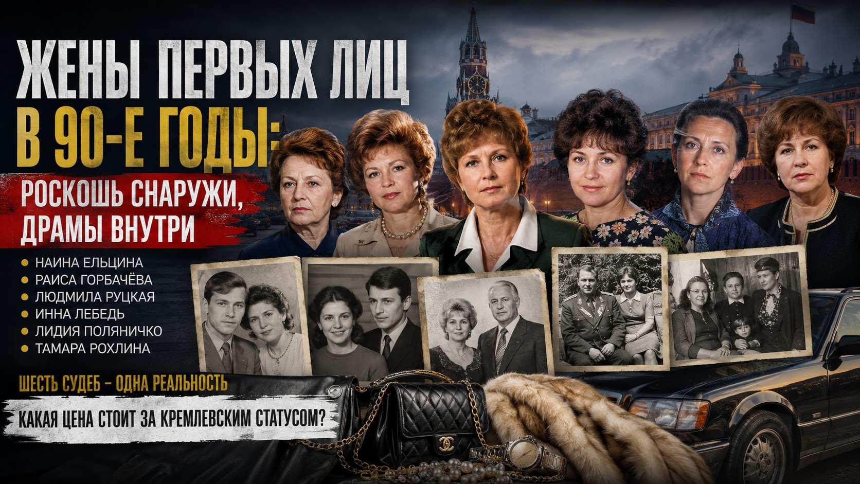 Цена большой власти: как сложились судьбы главных кремлевских жен в девяностые