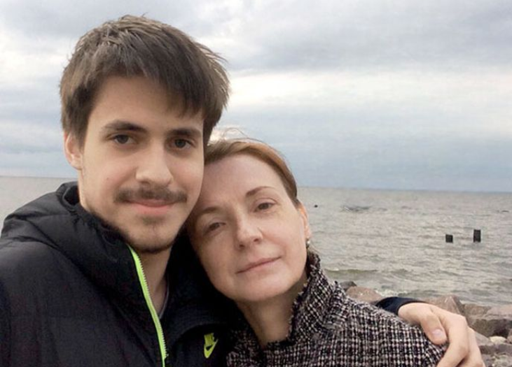 Маргарита Звонарёва с сыном Кириллом