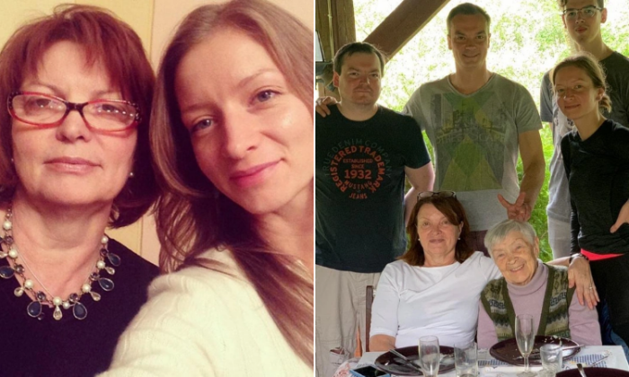 Андрей Разбаш со своей первой семьёй
