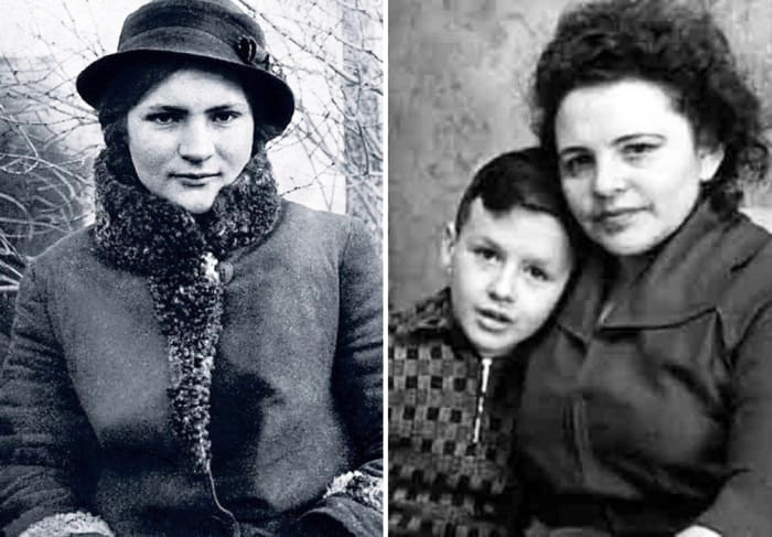 Родион Нахапетов в детстве с матерью, Галиной Антоновной