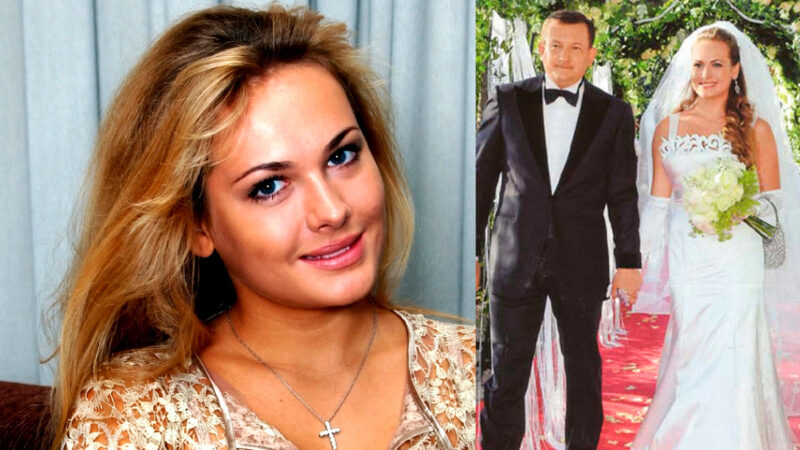 Анна Горшкова и Михаил Борщев на свадебной церемонии