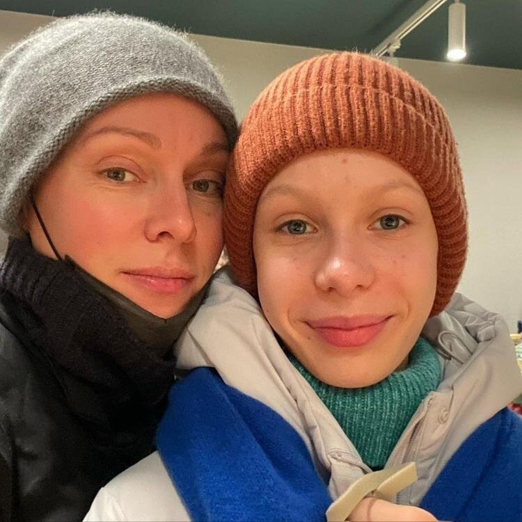 Ольга Ломоносова с дочерью Варей