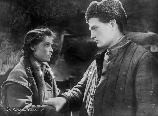 Юлиан Панич на съемках фильма «За власть Советов», 1956 год