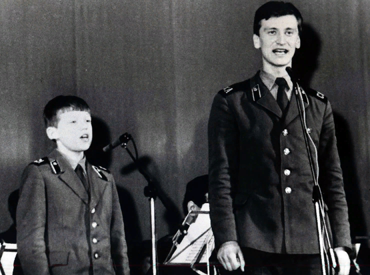 Сергей Пенкин в армейские годы.