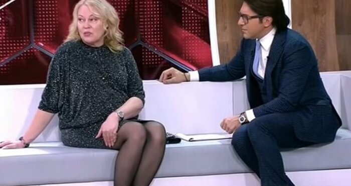 Светлана Сафиева в студии ток-шоу