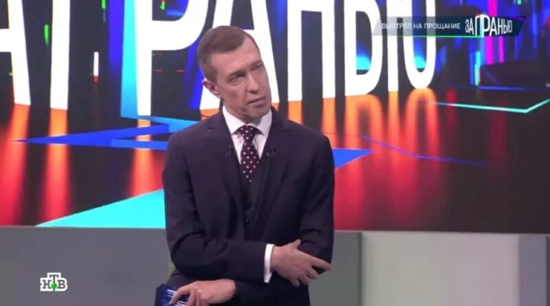Сергей Соседов во время съемок телевизионной программы